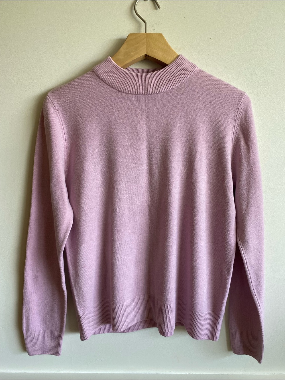Vintage Lilac Pastel Knit Sweater Size S | Soft Girl Coquette Aesthetic